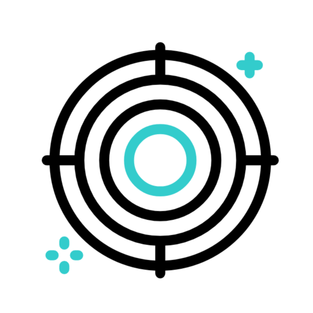 Cercles dynamiques illustrant la mission de notre agence web