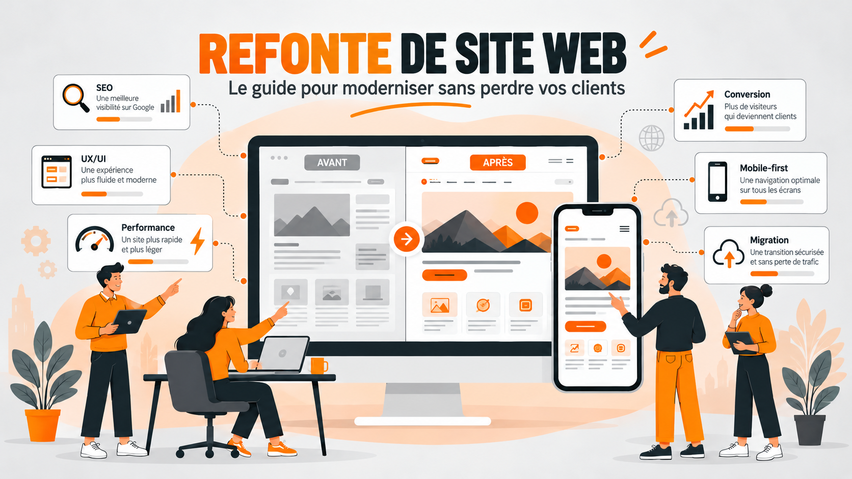 Refonte de site web : le guide pour moderniser sans perdre vos clients